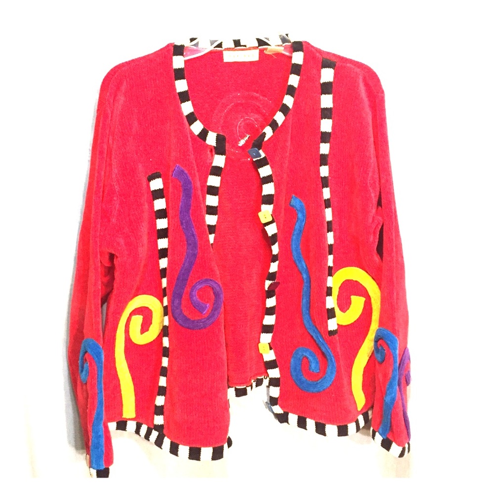 Funky Vintage cardigan sweater L